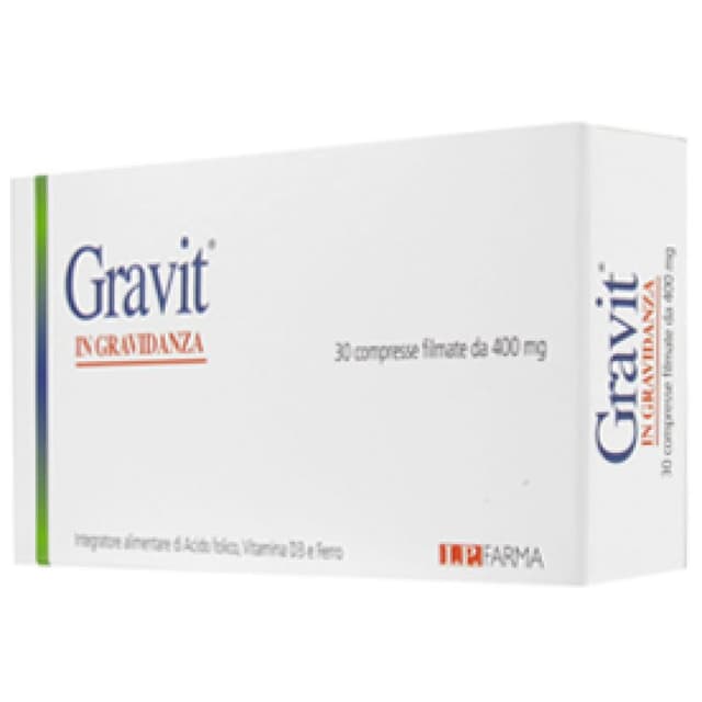 Fer + Acide folique – 30 Comprimés de 18 g | Gravit Complément alimentaire