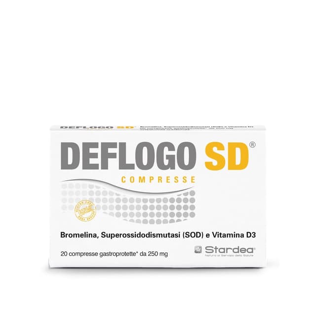 Broméline + Vitamine D3 – 20 comprimés avec protection gastrique | Deflogo SD
