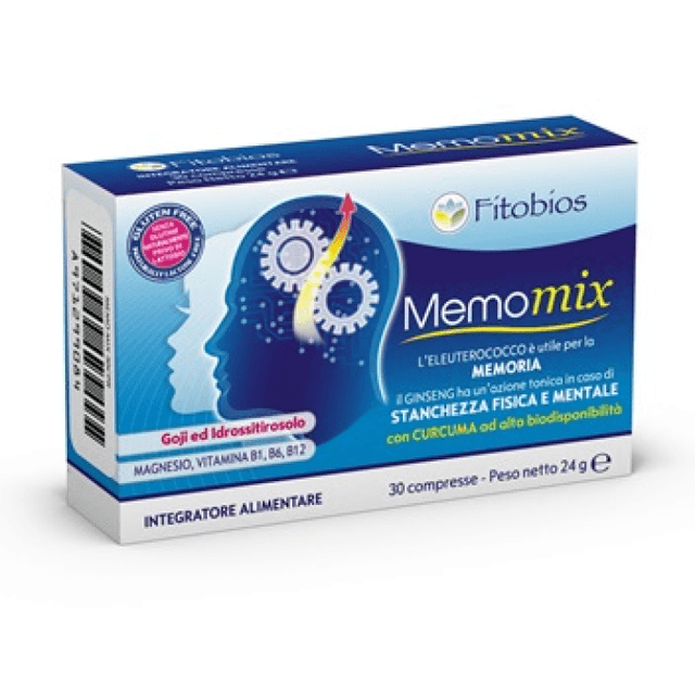 L-carnitine + Magnésium – 30 comprimés | Memo Mix