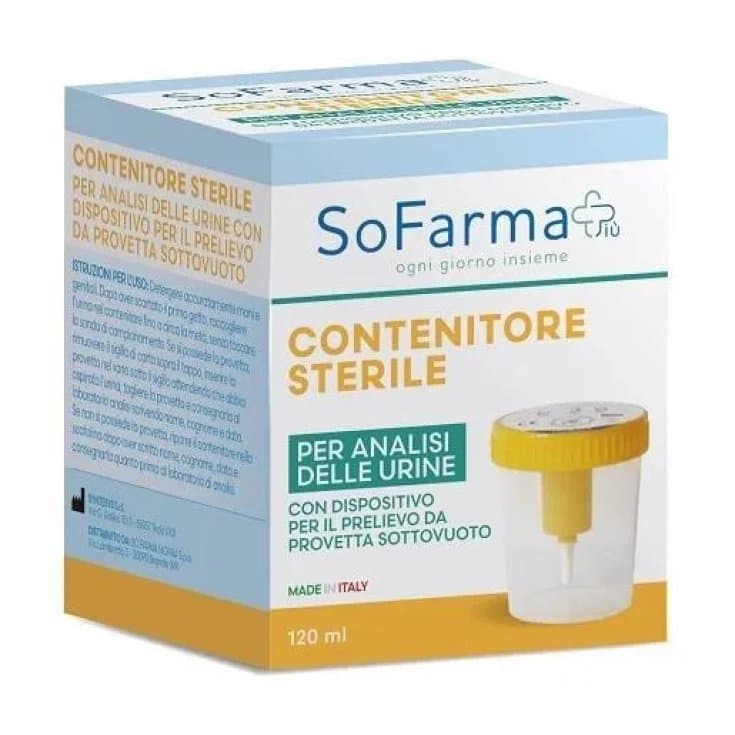 Flacon urinaire avec tube de conservation – Prélèvement stérile