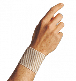 Beige Handgelenk-Bandage mit Klettverschluss – 8 cm