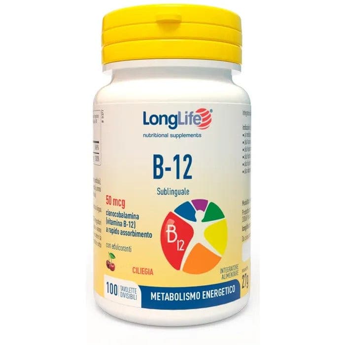 Longlife B12 50 mcg Sublingual – 100 comprimés