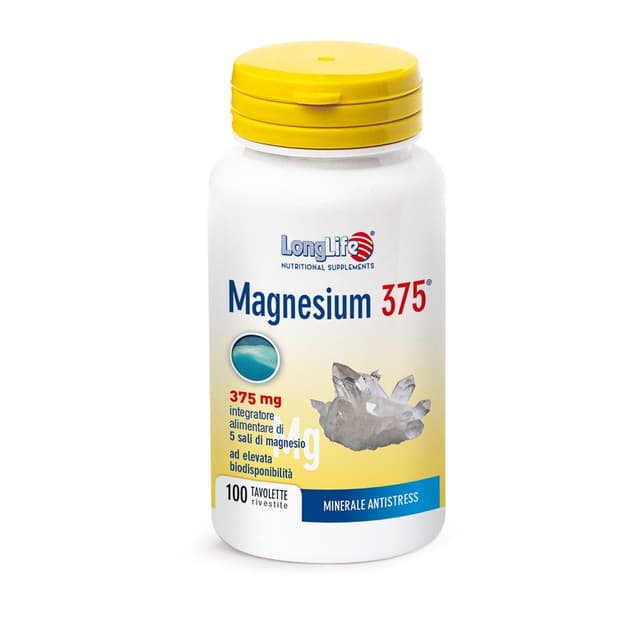 Magnésium – 100 comprimés | Longlife Magnesium 375