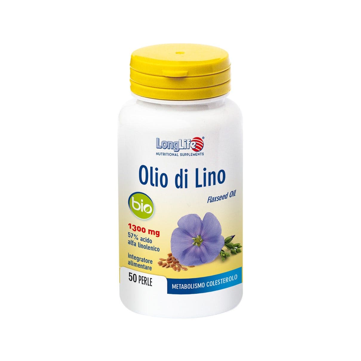 Longlife Huile de Lin Bio – 50 gélules