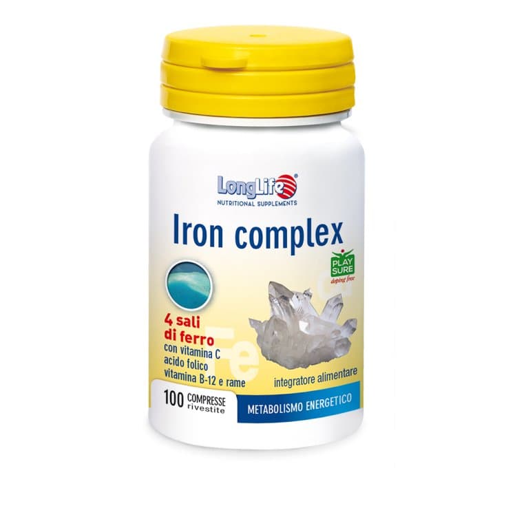 Longlife Iron Complex – 100 comprimés