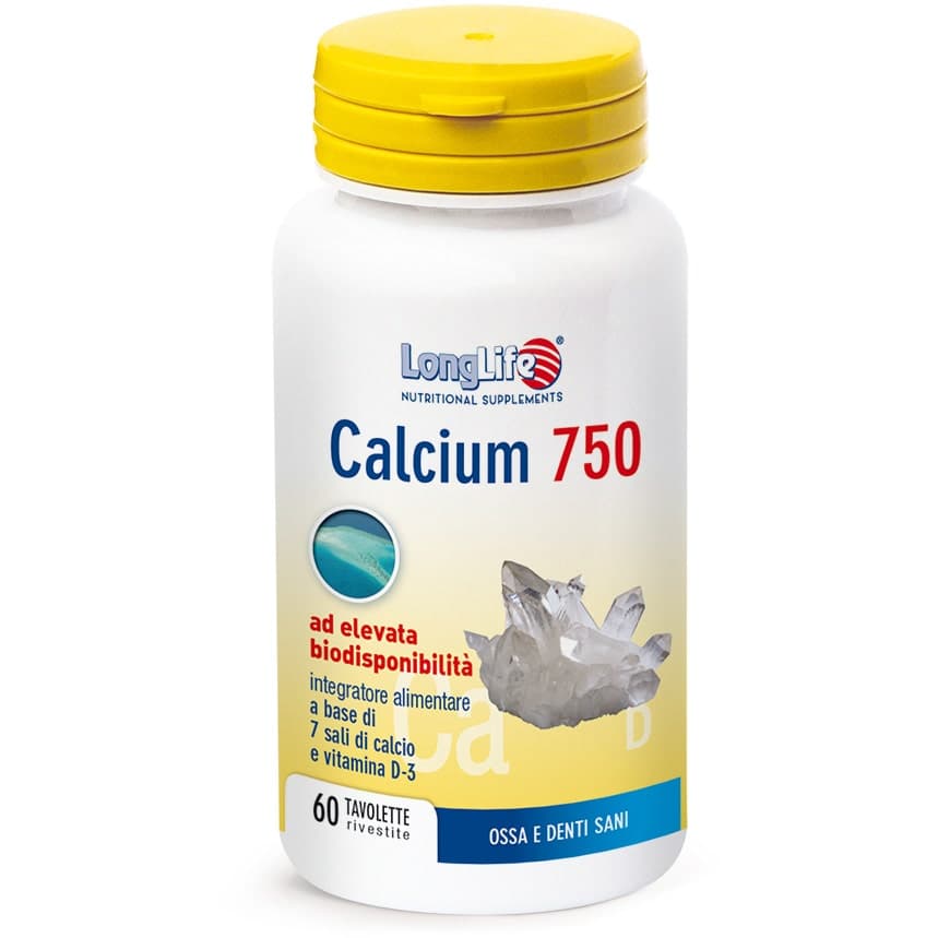 Longlife Calcium 750 mg – 60 comprimés
