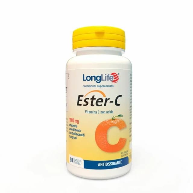 Vitamine C + Rutine – 60 comprimés | Longlife Ester C 1000 mg