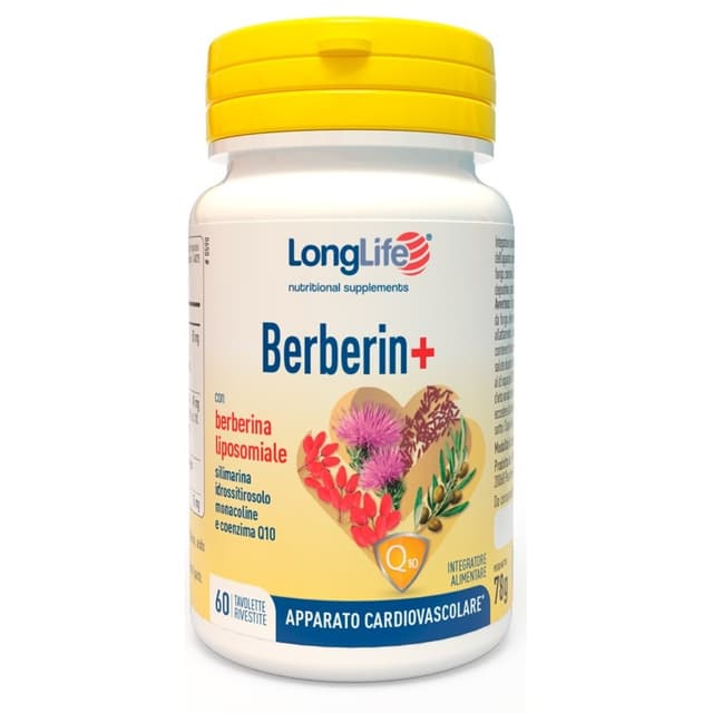 Berbérine 250 mg + Chardon-Marie – 60 comprimés | Longlife Berberin+