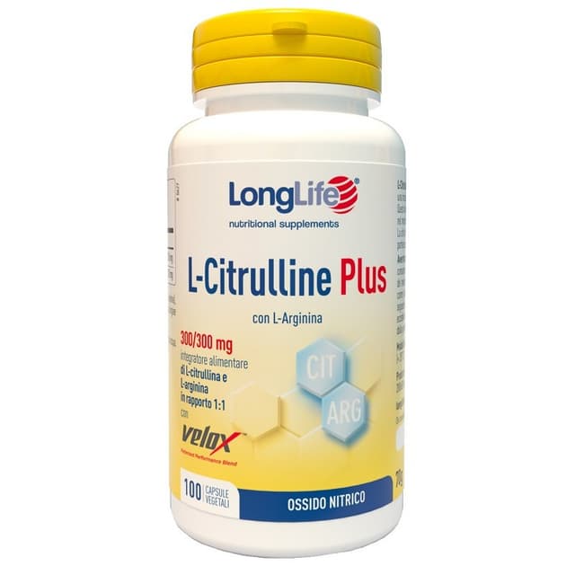 L-arginine 1.200 mg – 100 gélules | Longlife L-Citrulline