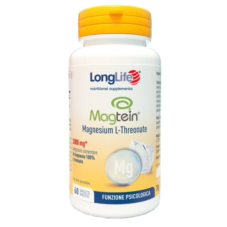 Longlife Magtein Magnesium L-Threonate – 60 comprimés