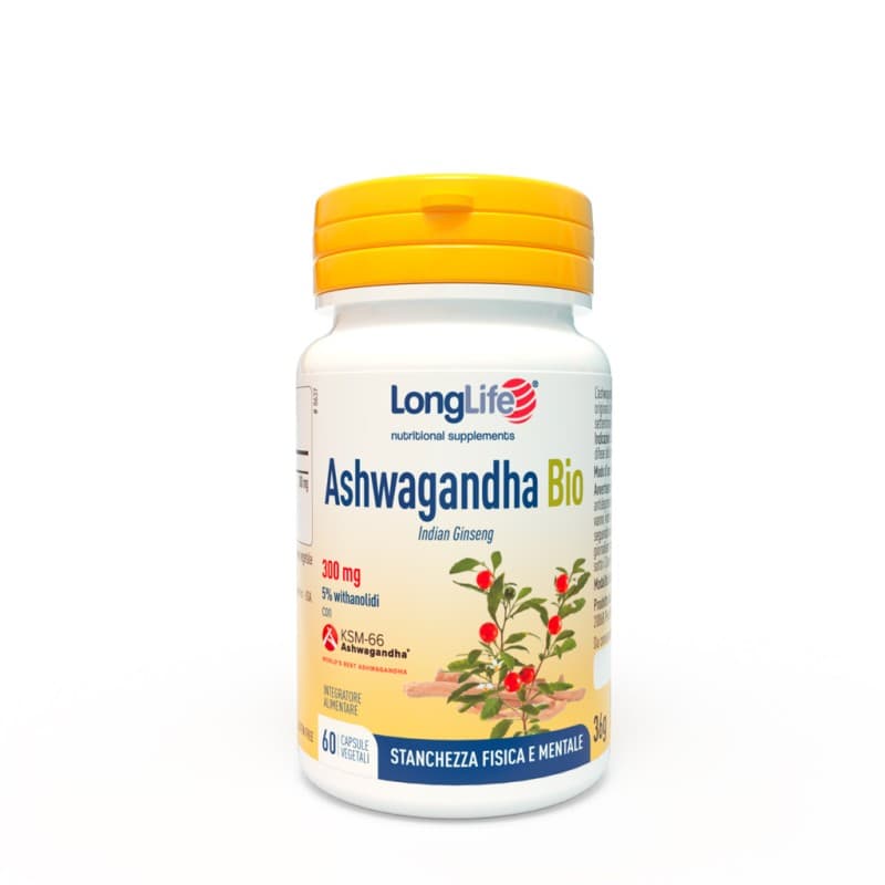 Longlife Ashwagandha Bio 5% – Gélules