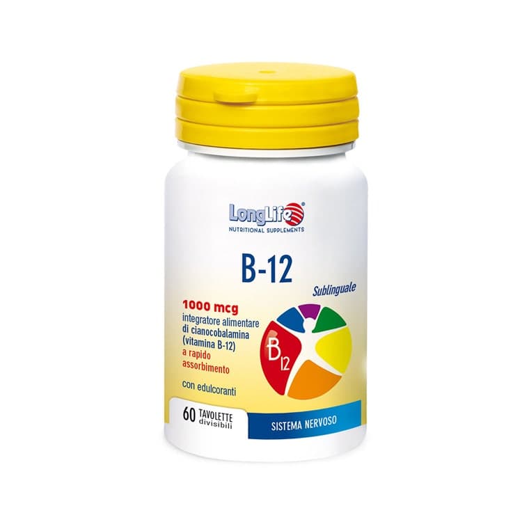 Longlife B12 1000 mcg – 60 comprimés