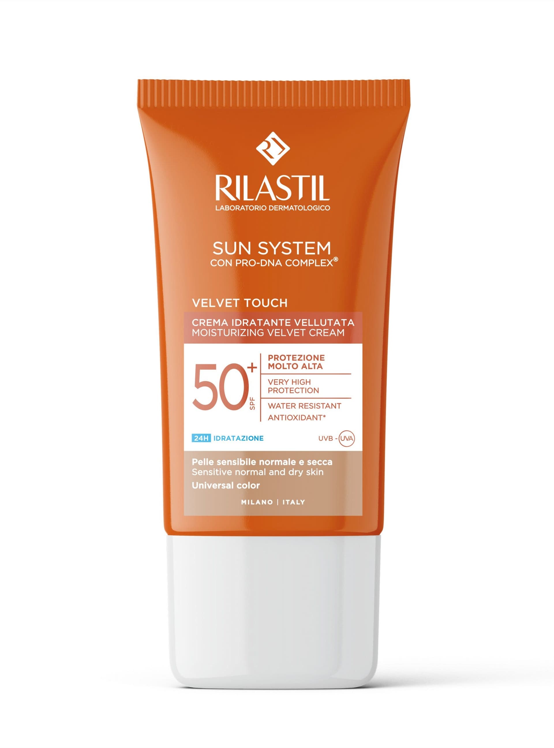 Rilastil Sun SPF50+ Velvet Color – Crème solaire teintée