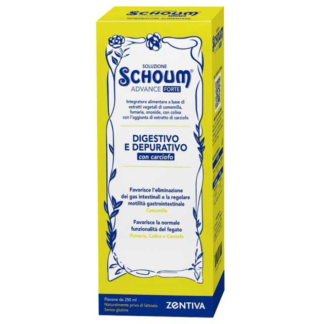 Choline 990 mg + Artichaut – Solution buvable | Soluzione Schoum Advance Forte