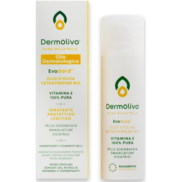 Dermolivo Huile d'Olive Vierge Extra avec Vitamine E – Huile de Soin