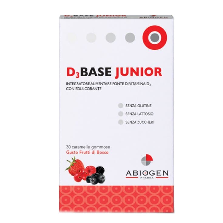 D3Base Junior – 30 Kautabletten Waldfrucht