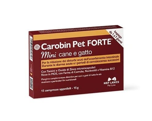 Carobin Pet Forte Mini – 15 comprimés