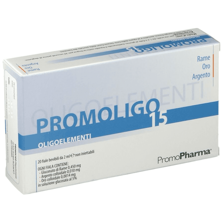 Promoligo 15 Cuivre/Or/Arg – 20 ampoules