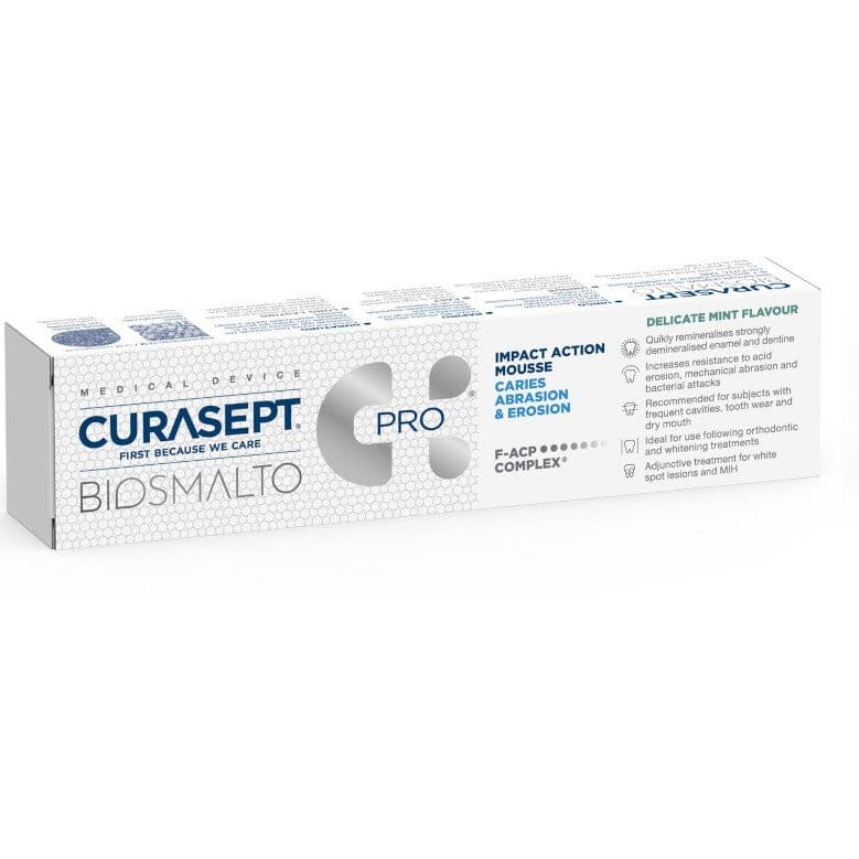Curasept Biosmalto Mousse Minze – Mousse dentaire