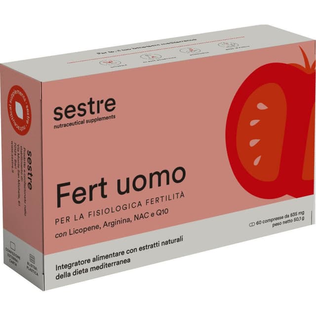 N-acétylcystéine + L-arginine – 60 comprimés | Fert Uomo