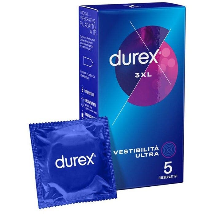 Durex 3XL Vestibilità Ultra – 5 préservatifs