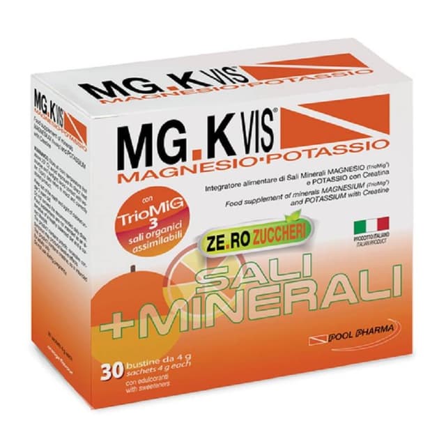 Magnésium + Potassium – 30 sachets | MGK Vis Orange Zero Sucre