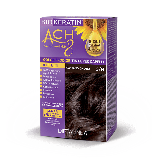 Biokeratin Ach8 – Colorant capillaire 5/N
