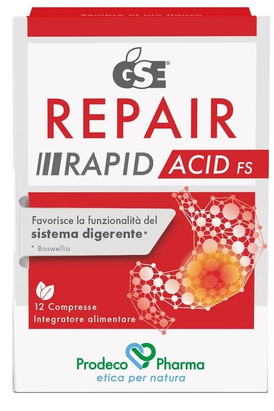 GSE Repair Rapid Acid FS – 12 comprimés