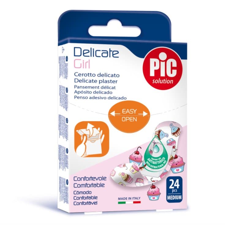 PIC Mädchen Pflaster – 20 pièces, 19 × 72 mm