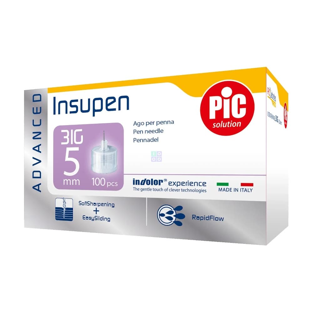 Insupen Aiguilles d'injection 31G 5mm – 100 pièces