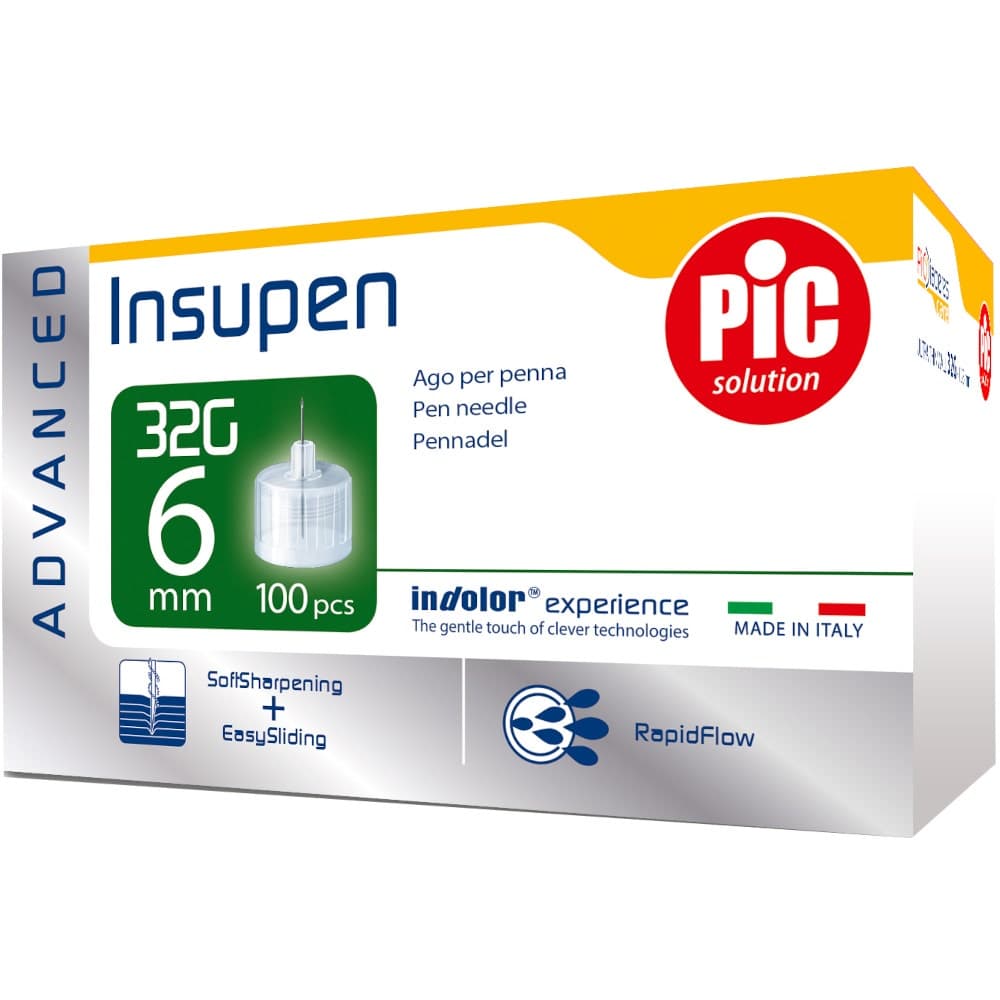 Insupen Aiguilles d'injection 32G 6mm – 100 pièces