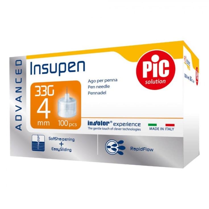 Insupen Injektionsnadeln 33G 4mm – 100 Stück
