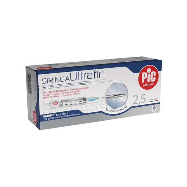 Seringue Ultrafin 2,5 ml – 10 pièces