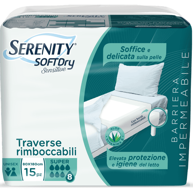 Serenity Traversen SD Sensitive – 80x180 cm, lot de 15