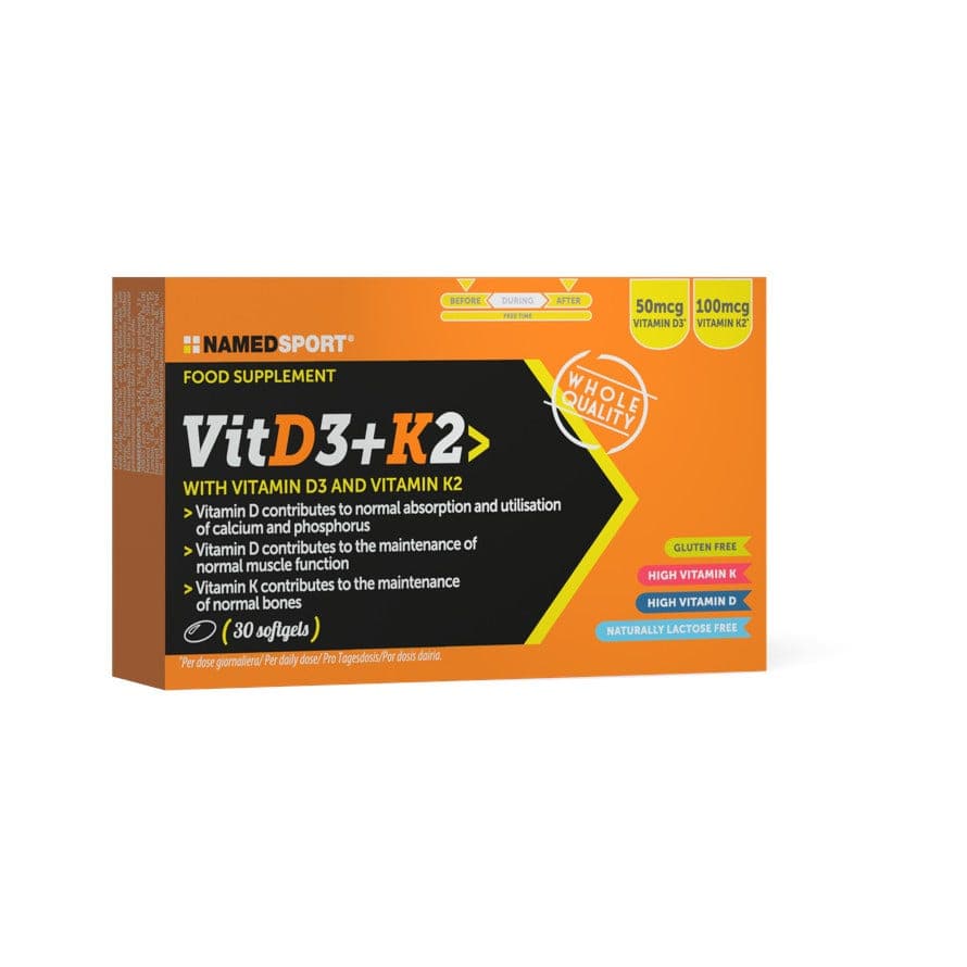 Vitamin D3+K2 – 30 gélules molles
