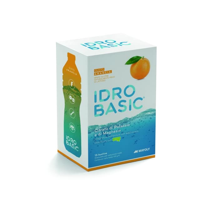 Potassium 2270 mg + Magnésium – 15 sachets | Idrobasic Arancia