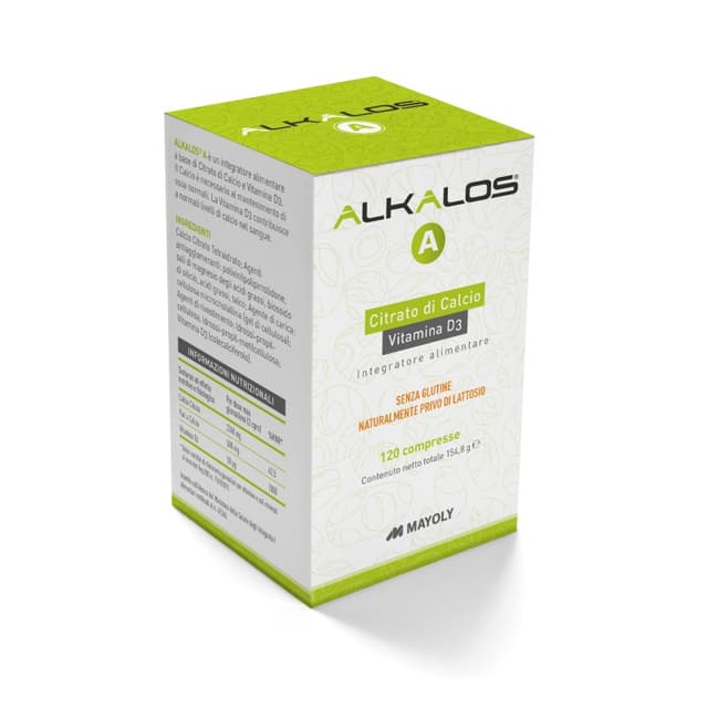Calcium 1.181 mg + Vitamine D3 – 120 comprimés | Alkalos A