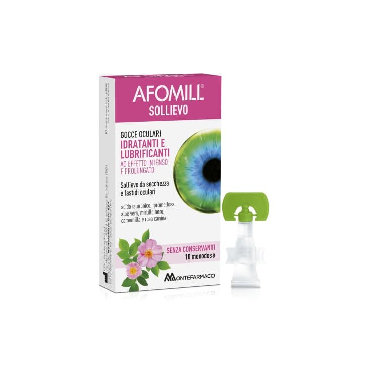 Afomill Sollievo – Gouttes oculaires, 10 ampoules