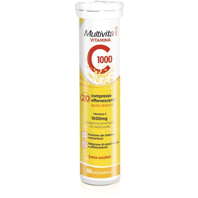Vitamine C + Collagène – 20 comprimés | Multivitamix Vitamine C 1000