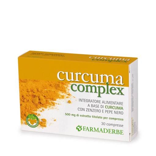 Curcuma + Gingembre – 30 comprimés | Farmaderbe Curcuma Complex
