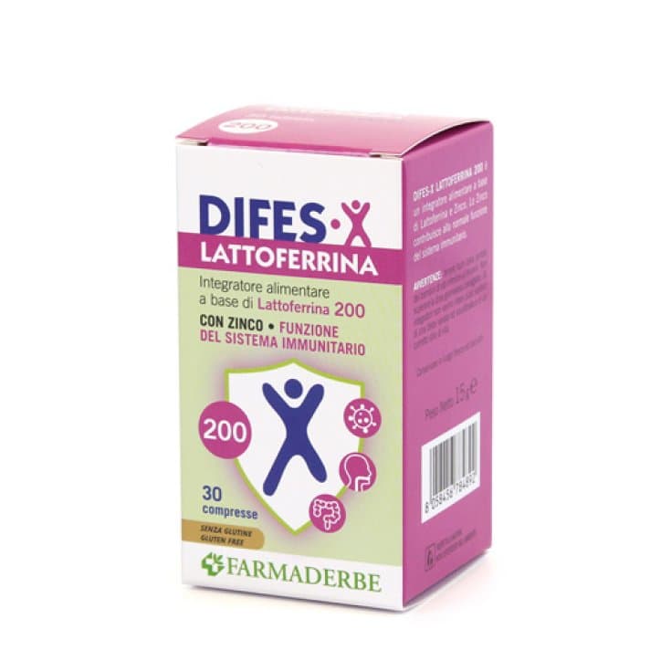 Difes-X Lattoferrina 200 – 30 Tabletten