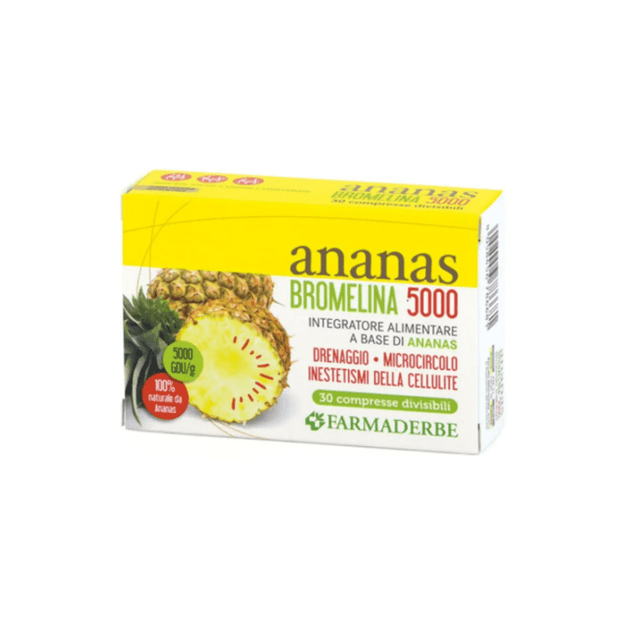Broméline 1.006 mg – 30 comprimés | Farmaderbe Ananas Bromelina 5000