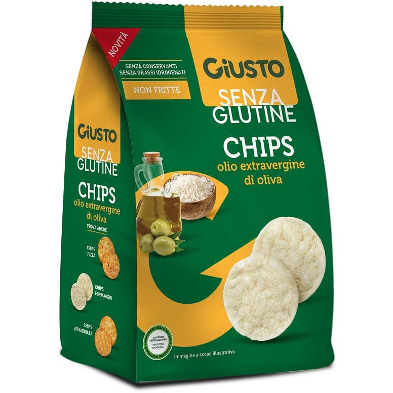 Giusto S/G Chips Olio EVO – 40 g sans gluten