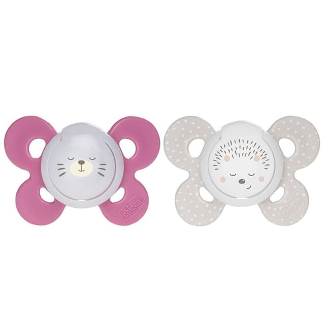 Chicco Succh Sucette Lumi Vert Silicone 12M+ – Lot de 2