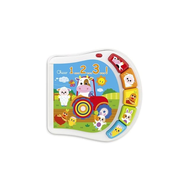 Chicco Baby Senses Livre Ferme des Nombres – Livre pédagogique interactif
