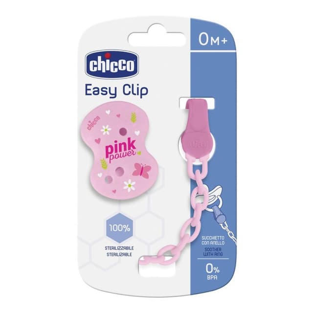 Chicco Clip 62023 – Attache-Sucette avec Chaînette Mix Colors