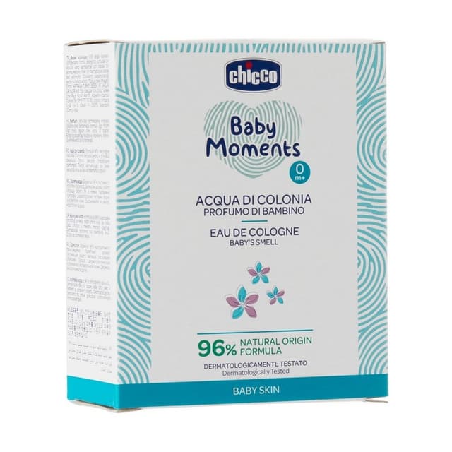 Chicco Baby Moments Eau de Cologne Baby – Nettoyant délicat