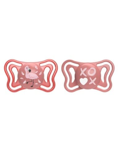 Chicco Succhietto Light Rosa – 6-16 Monate, 2er Pack