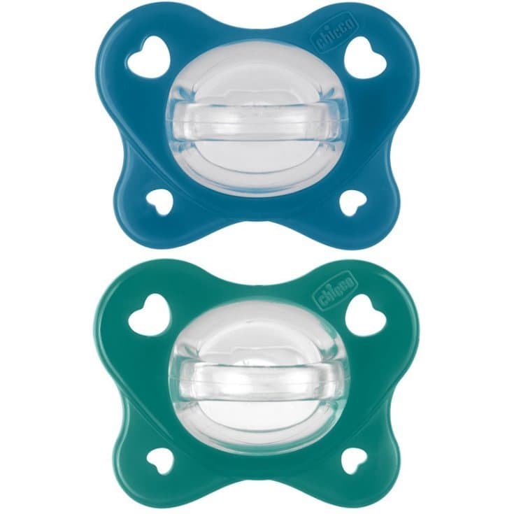 Sucettes Chicco Dual Soft 16-36 mois – Pack de 2