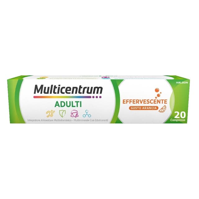 Multivitamines + Zinc – 20 comprimés effervescents | Multicentrum Arancia